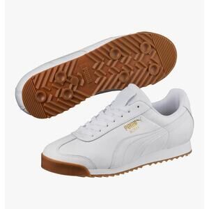Size 11 - Puma Roma Classic White Gold Gum
